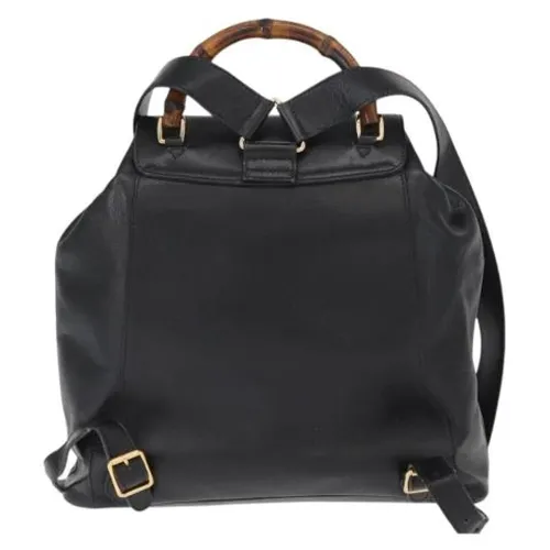 Pre-owned Leather Backpack - Gucci Vintage - Modalova