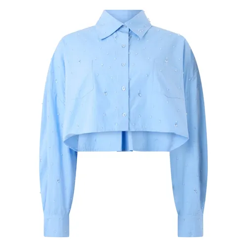 Camisa Corta con Perlas - Giuseppe Di Morabito - Modalova