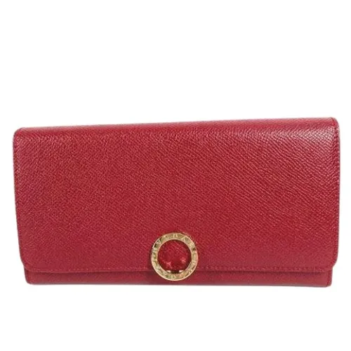 Pre-owned Leather Wallet - Bvlgari Vintage - Modalova