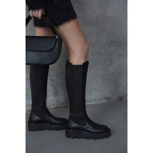 Black Knee-High Boots - Estro - Modalova