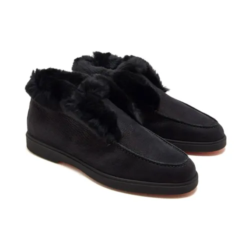 Suede Ankle Boot - Santoni - Modalova