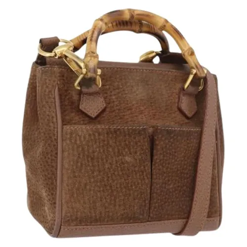 Bolso Mini de Ante Pre-owned - Gucci Vintage - Modalova