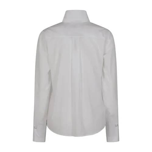White Cotton Poplin Shirt - Alberta Ferretti - Modalova