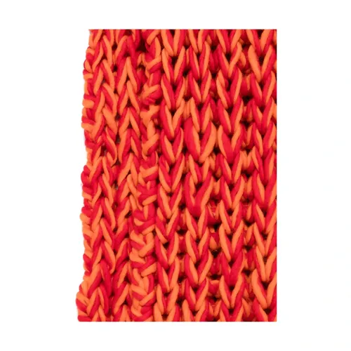 Orange Wool Rectangle Scarf - Séfr - Modalova