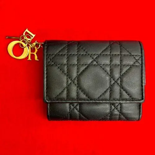 Pre-owned Leather Wallet - Dior Vintage - Modalova