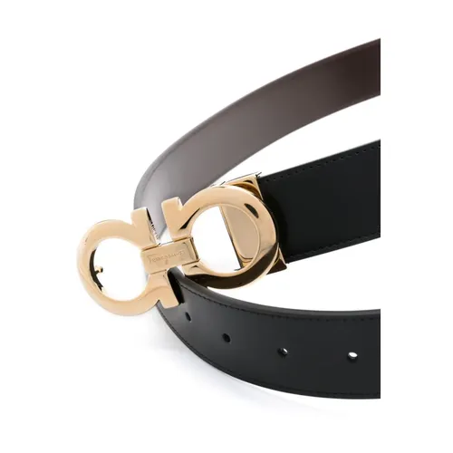 Gancini-Buckle Leather Belt - Ferragamo - Modalova