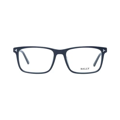 Black Plastic Rectangle Optical Frames for Men - Bally - Modalova