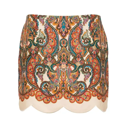 Embroidered Mini Skirt with Pockets - Zimmermann - Modalova