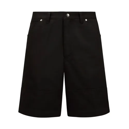 Archive Logo Black Shorts - Moncler - Modalova