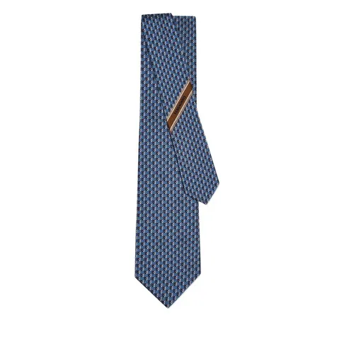 Gancini Jacquard Tie - Ferragamo - Modalova