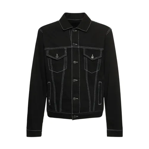 Cotton Denim Jacket - Msgm - Modalova