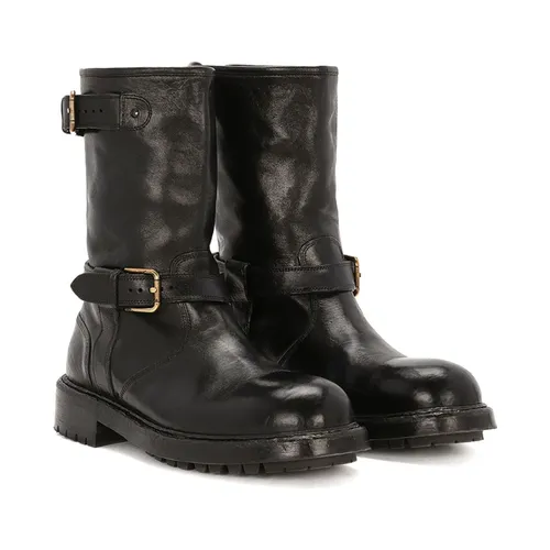 Stylish Leather Boots - Dolce & Gabbana - Modalova
