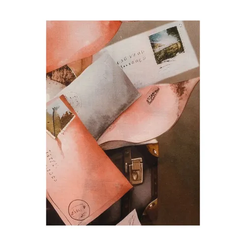 Pink Letter Print Rectangular Luggage - D'aniello - Modalova