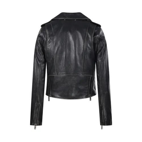 Black Chiodo Jacket - Golden Goose - Modalova