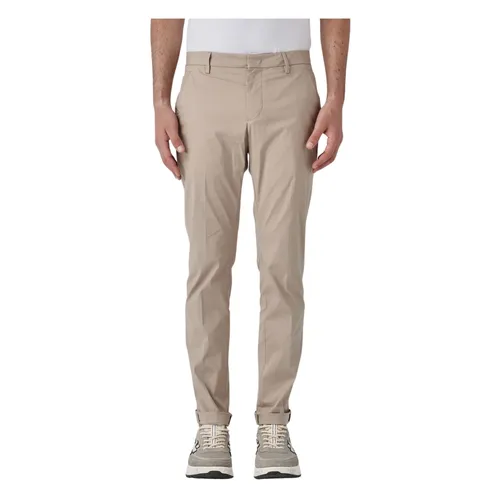 Beige Slim Fit Gaubert Pants - Dondup - Modalova