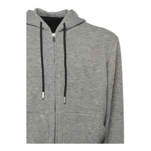 Grey Zip Hoodie Sweater - Giuliano Galiano - Modalova