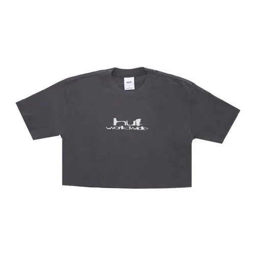 Gun Metal Crop Tee Soft Fit - HUF - Modalova