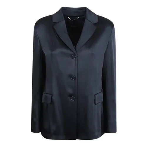 Single-breasted satin jacket - Max Mara - Modalova