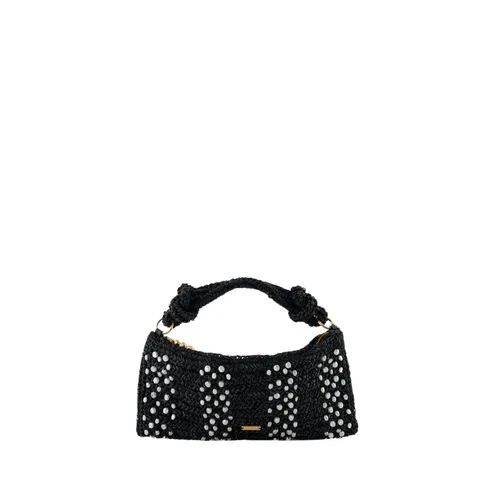 Raffia Nano Shoulder Bag - Black - Cult Gaia - Modalova