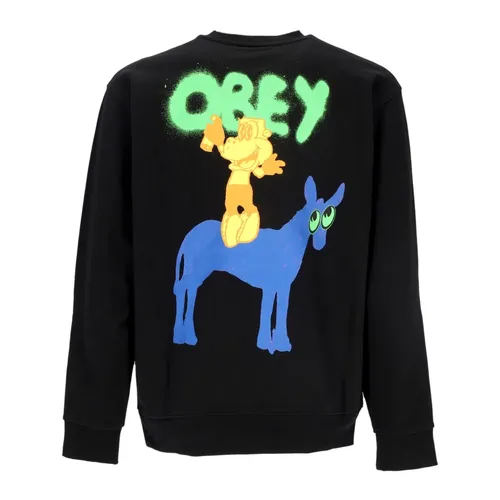 Premium Lightweight Crewneck Sweatshirt Black - Obey - Modalova