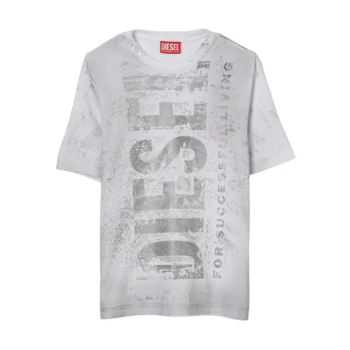 Casual Short Sleeve Graphic Tee - Diesel - Modalova