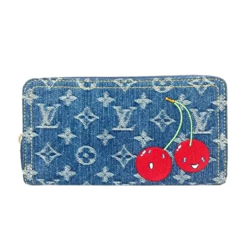 Pre-owned Denim Wallet - Louis Vuitton Vintage - Modalova