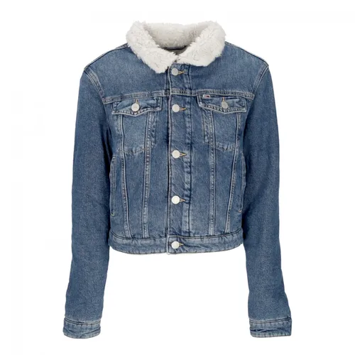 Slim Teddy Flag Denim Jacket - Tommy Hilfiger - Modalova