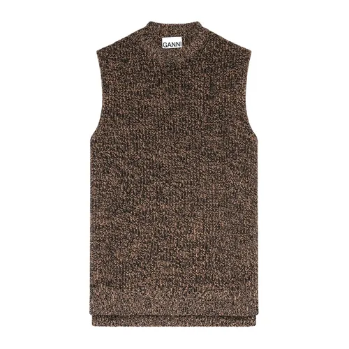 Wool Blend Vest - Ganni - Modalova