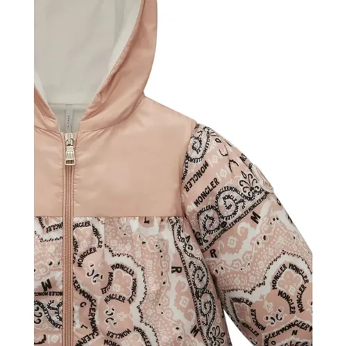 Patterned Hooded Jacket for Girls - Moncler - Modalova