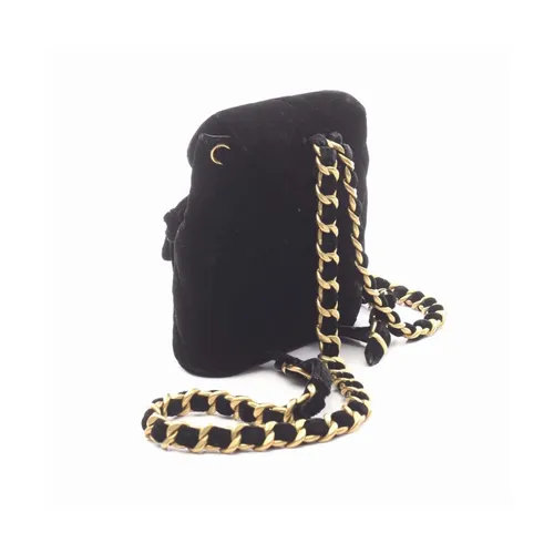 Pre-owned Quilted Velvet Backpack - Chanel Vintage - Modalova