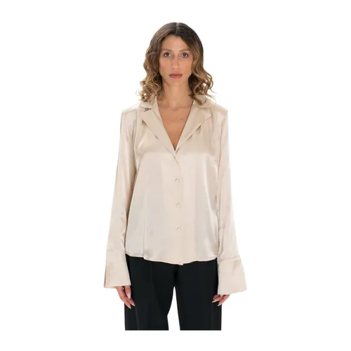 Satin Silk Shirt - Federica Tosi - Modalova