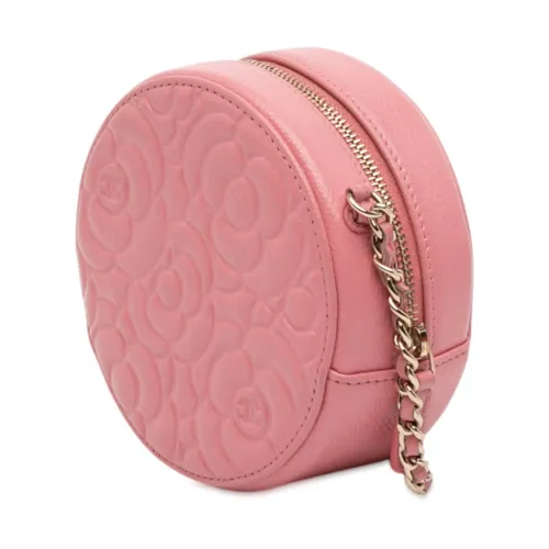 Pre-owned Round Leather Shoulder Bag - Chanel Vintage - Modalova