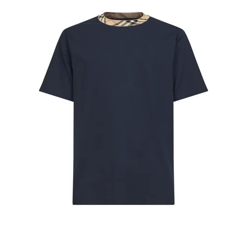 Sand Check Knit Crewneck - Burberry - Modalova