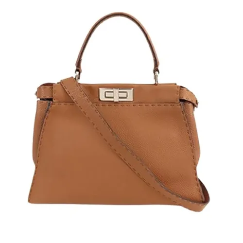 Pre-owned Leather Handbag - Fendi Vintage - Modalova