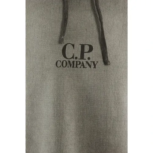 Chenille Cotton Hooded Knit - C.p. Company - Modalova