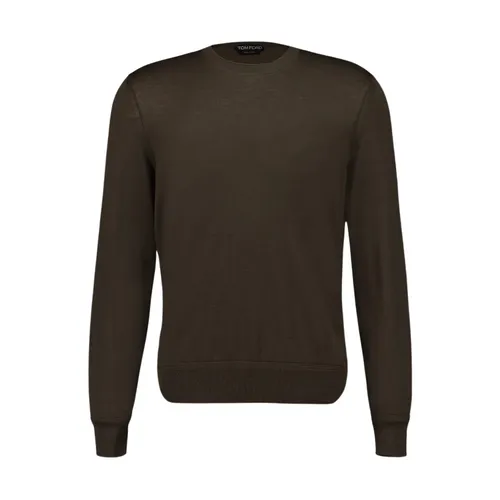 Luxurious Olive Green Wool Sweater - Tom Ford - Modalova