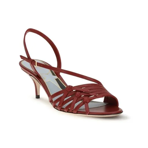Goatskin Strap-On Sandals - Valentino Garavani - Modalova