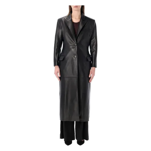 Leather Coat - Magda Butrym - Modalova