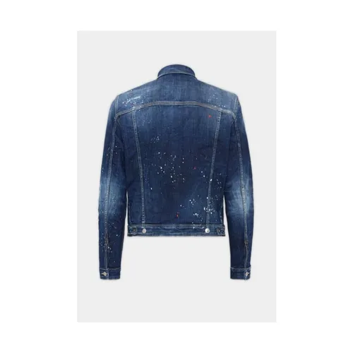 Dan Denim Jacket - Dsquared2 - Modalova