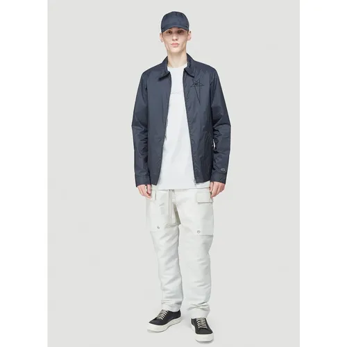 Windbreaker Jacket with Embroidered Logo - Rick Owens - Modalova