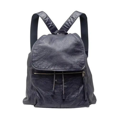 Pre-owned Leather Drawstring Backpack - Balenciaga Vintage - Modalova