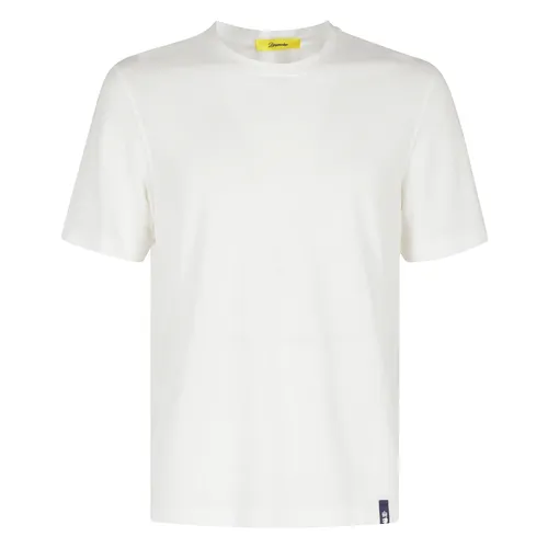 White Cotton T-shirt MM Ice - Drumohr - Modalova
