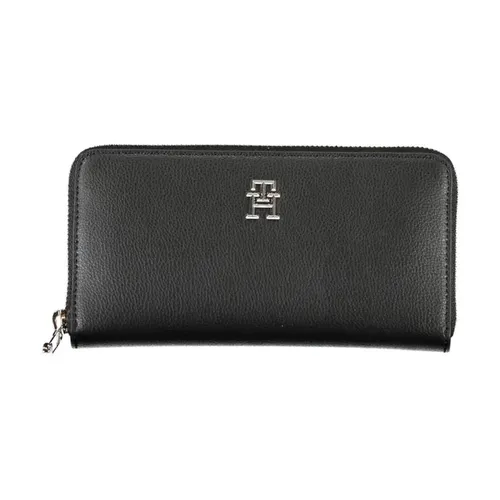 Black Polyester Wallet - Tommy Hilfiger - Modalova