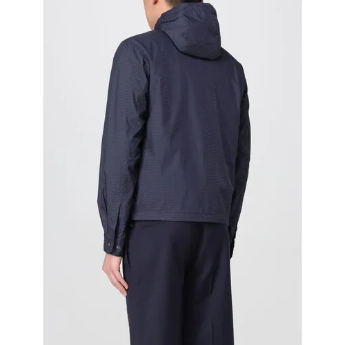 Hooded ButtonFront Jacket - Emporio Armani - Modalova