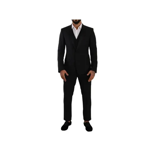 Timeless Black Wool Suit - Dolce & Gabbana - Modalova