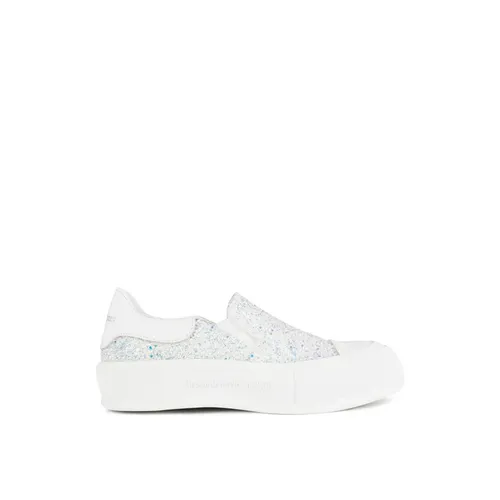Glitter Slip On Sneakers - Alexander McQueen - Modalova