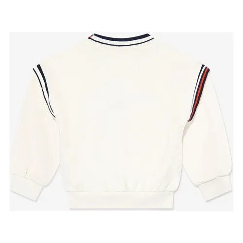 Luxurious Ivory Logo Sweatshirt - Emporio Armani - Modalova