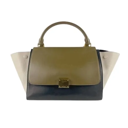 Pre-owned Vintage Leather Handbag - Celine Vintage - Modalova