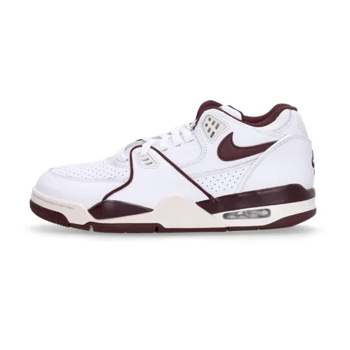 Low White/Burgundy Sneaker with Flight Style - Nike - Modalova