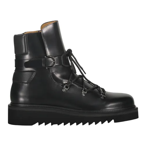 Lace-up Leather Boots - Ferragamo - Modalova